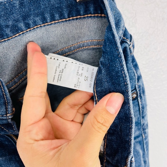 MOUSSY VINTAGE Velma Comfort Blue Distressed Raw Jean Stretch Jeans - Picture 8 of 9